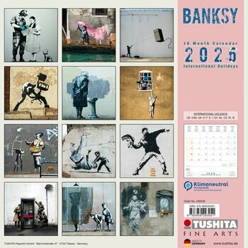 Calendrier 2025 Banksy Street Art