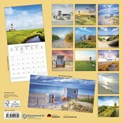 Calendrier Mural 2025 Mer du Nord Paysage