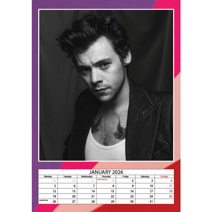 Calendrier 2026 Harry Styles