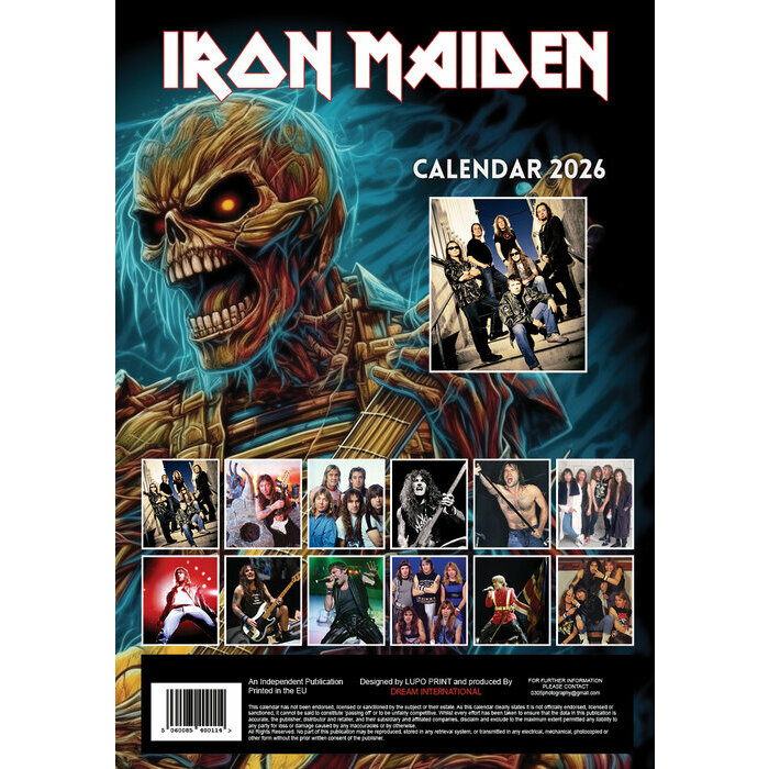 Calendrier 2026 Iron Maiden