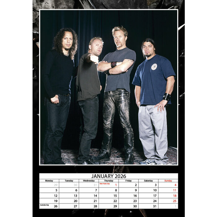 Calendrier 2026 Metallica