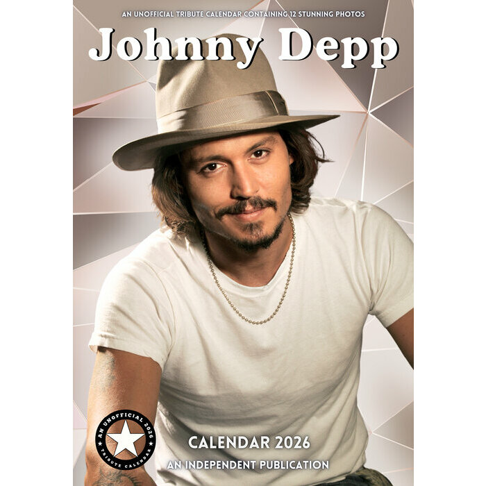 Calendrier 2026 Johnny Depp Format A3