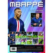 Calendrier Mural 2025 Kylian Mbappé Football 