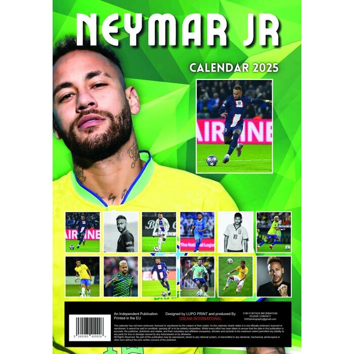 Calendrier Mural 2025 Neymar Jr