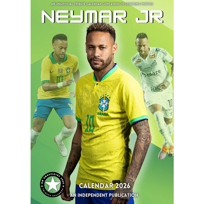 Calendrier 2026 mural Neymar Jr