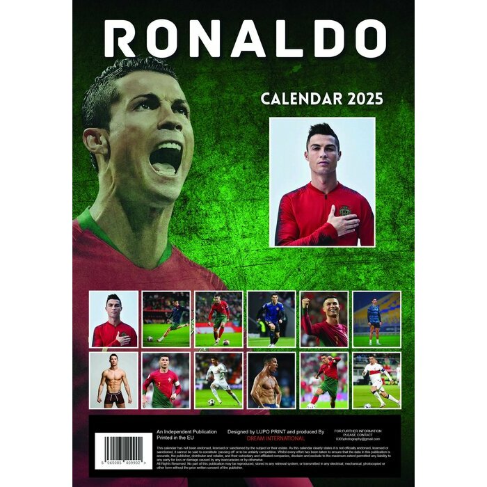 Calendrier Mural 2025 Christiano Ronaldo