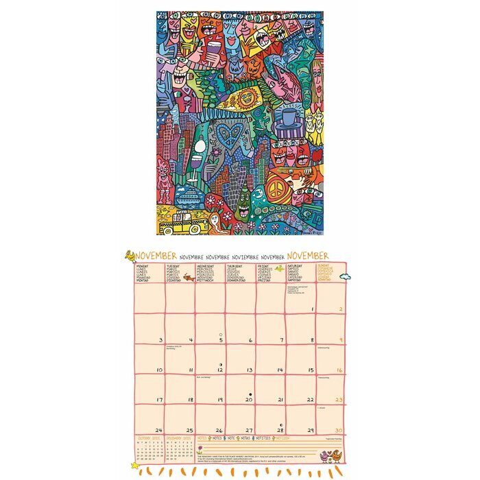 Calendrier Artiste James Rizzi