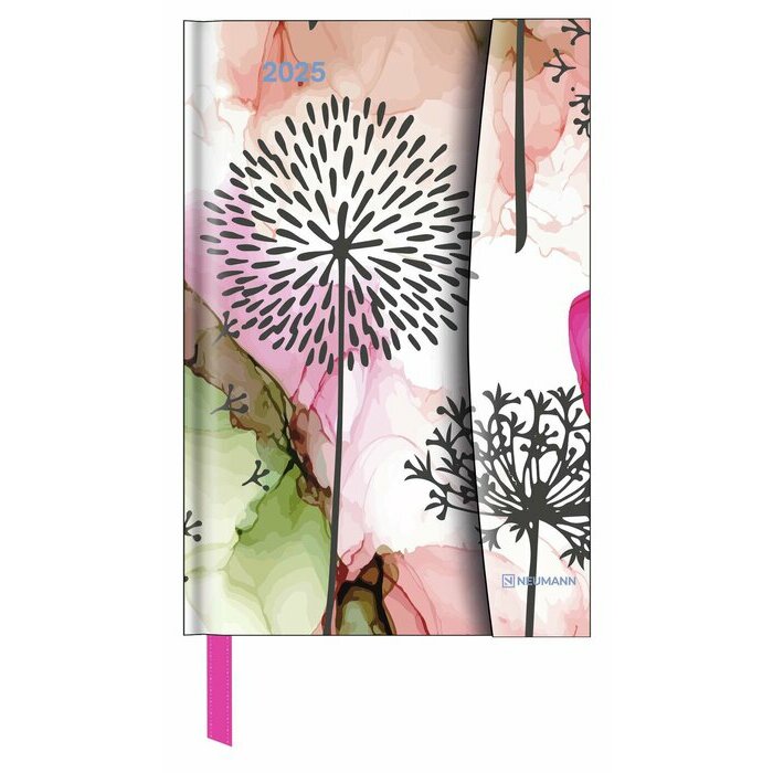 Agenda Poche Magnétique 2025 Fleurs Fantaisies