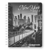 Agenda RELIURE Spirale 2025 New York Noir et Blanc