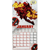 Calendrier Mural 2025 Deadpool