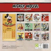 Calendrier Disney  2025 Mickey Mouse Rtro