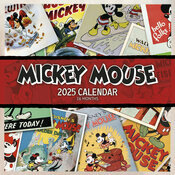 Calendrier Mural 2025 Mickey Mouse Rtro