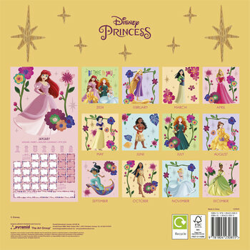 Calendrier 2025 Disney Princesses