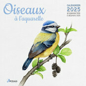 Calendrier Franais 2025 Dessins Oiseaux Aquarelle