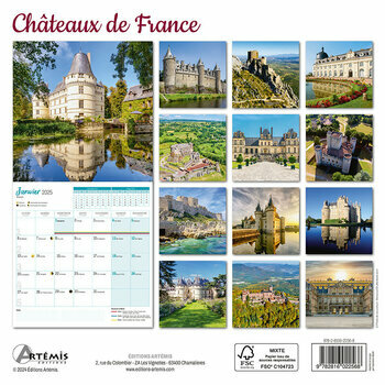 Calendrier 2025 Châteaux de France