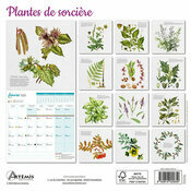 Calendrier Franais 2025 Plantes de Sorcire