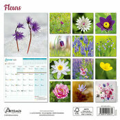 Calendrier Franais 2025 Fleurs Nature