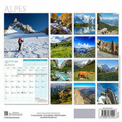 Calendrier Mural 2025 Alpes Montagne