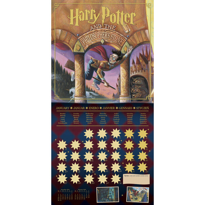 Calendrier 2025 Harry Potter Hermione Ron