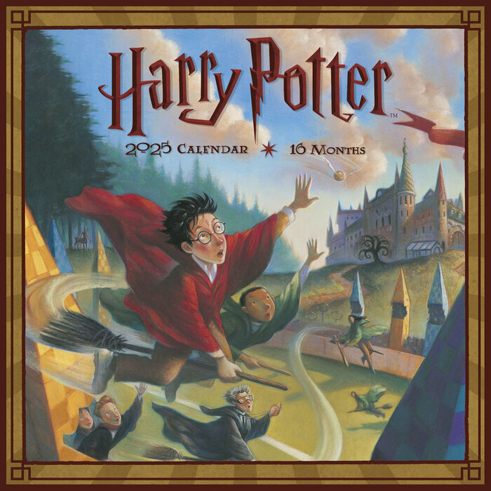 Calendrier Mural 2025 Harry Potter Dessin des Livres