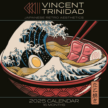 Calendrier 2025 Illustration Japonais Vincent Trinidad 