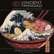 Calendrier Mural 2025 Illustration Japonais Vincent Trinidad 