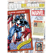 Calendrier Mural 2025 Marvel