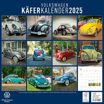 Calendrier 2025 Coccinelle Volkswagen