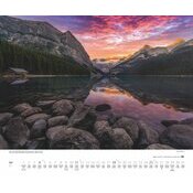 Maxi Calendrier Papier 60x50cm 2025 Montagne en Lumire