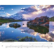 Maxi Calendrier 52x42,5cm 2025  Alpes Hautes Montagnes et Lacs