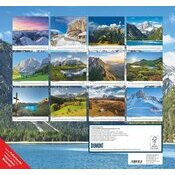 Maxi Calendrier Alpes 38x35.5cm 2025 Adorables Montagnes