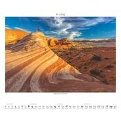 Maxi Calendrier Dsert 60x50cm 2025 Nature Extrme