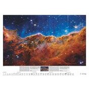 Maxi Calendrier 70x50cm 2025 Astronomie Etoiles