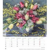 Calendrier Spirale 2025 Bouquets de Fleurs