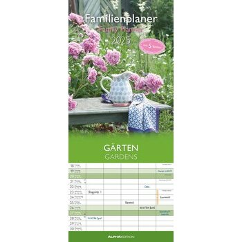 Calendrier Familial 2025 Jardins Fleurs