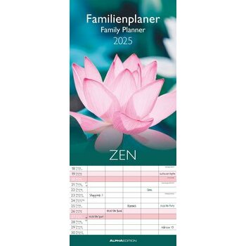 Calendrier Familial 2025 Zen Lotus