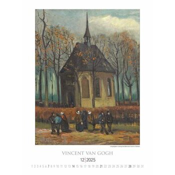 Maxi Calendrier 42x56cm 2025 Vincent Van Gogh