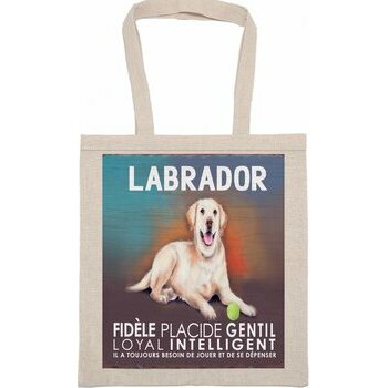 Tote Bag Sac Tissu Labrador Sable