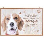 Plaque Bois Dcorative  Beagle