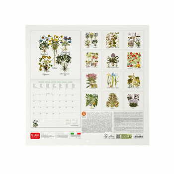 Calendrier 2025 Herbier Fleurs Botaniques