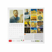 Calendrier Mural 2025 Vincent Van Gogh