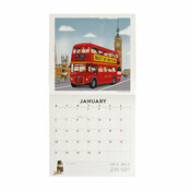 Calendrier 2025 Affiche Londres Bus Imperial