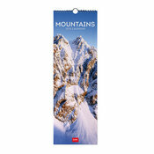 Calendrier Slim Mural 2025 Montagnes Sommets Montagneux