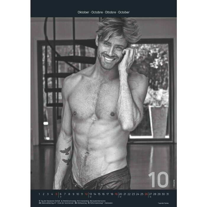 Maxi Calendrier 2025 Sexy Homme corps de rêve