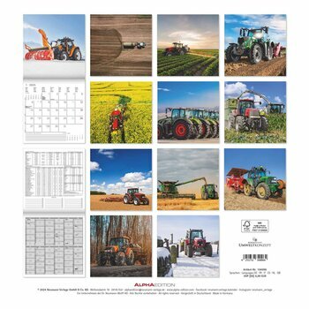 Calendrier 2025 Tracteurs Agriculture