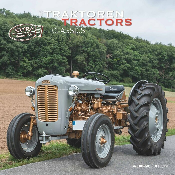 Calendrier 2025 Rétro Tracteurs Agriculture Vintage