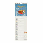 Calendrier Slim Cuisine 2025 Gastronomie Italienne Dolce Vita