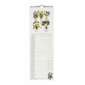 Calendrier Slim 2025 Herbier Botanique Rtro