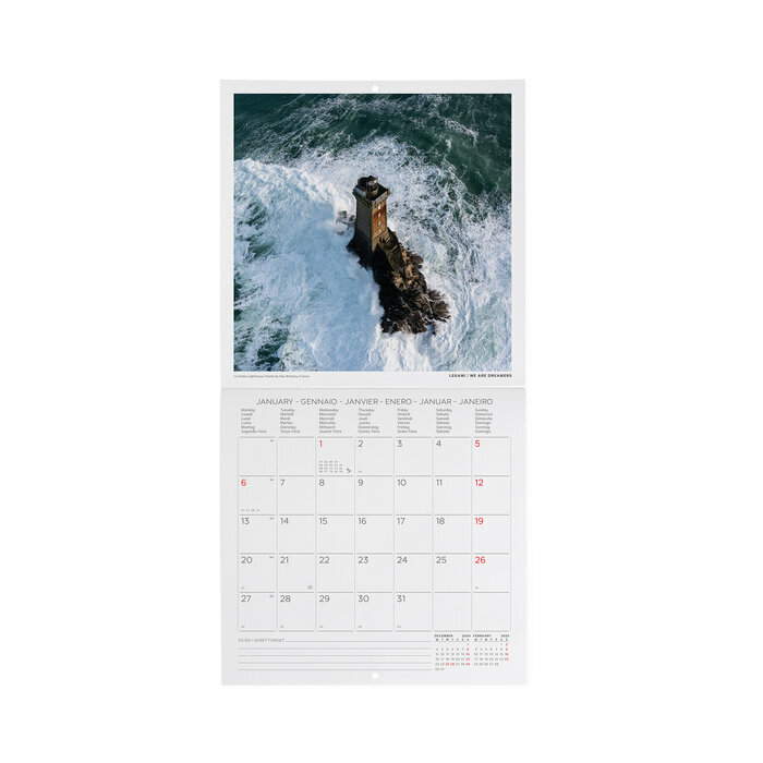 Mini Calendrier 2025 Phares Maritime Océan