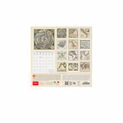 Mini Calendrier Papier 2025 Carte Antique Rtro